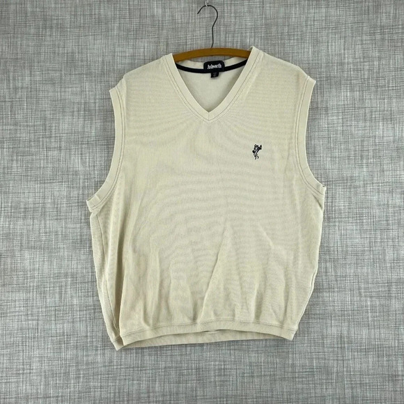 Ashworth V-Neck Sweater Mens XL Beige 3200 - Picture 1 of 7